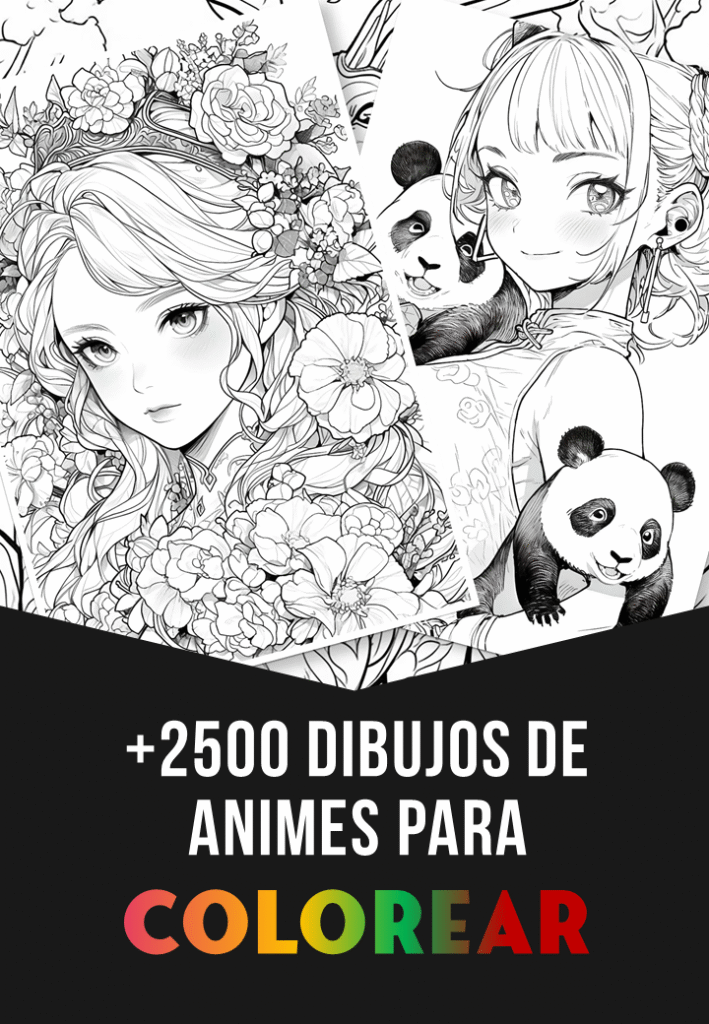 +2500 Dibujos de Anime para Colorear