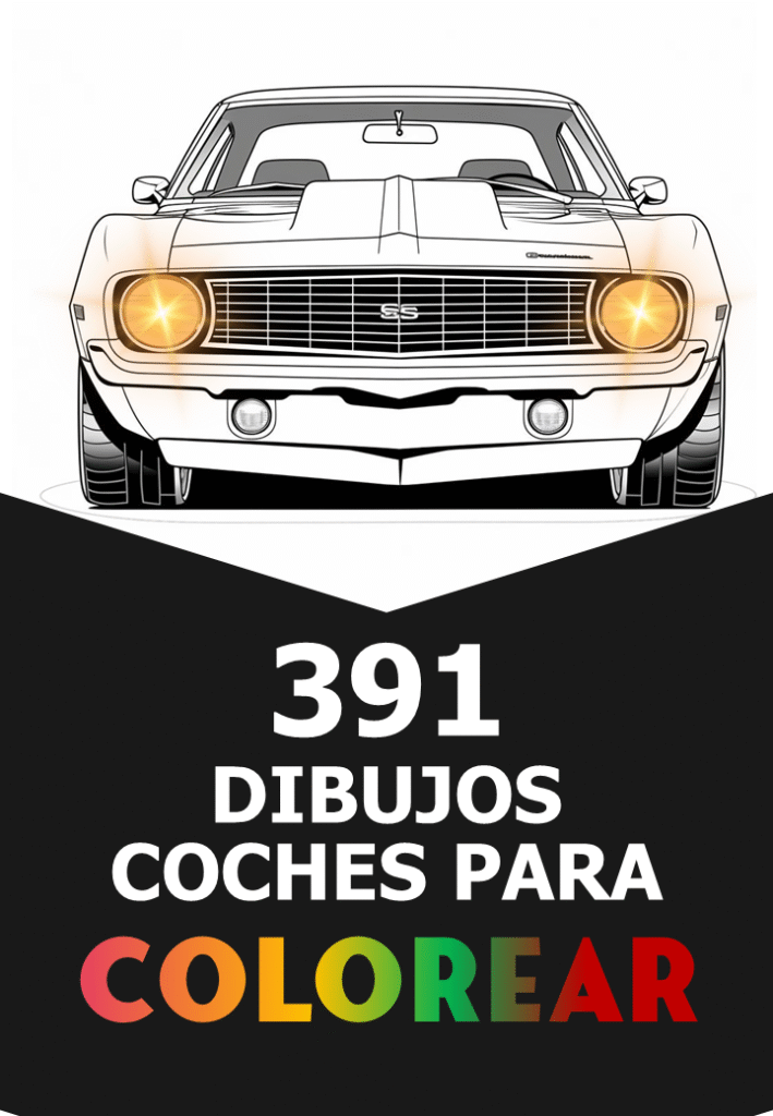 391 Dibujos de Coches para Colorear