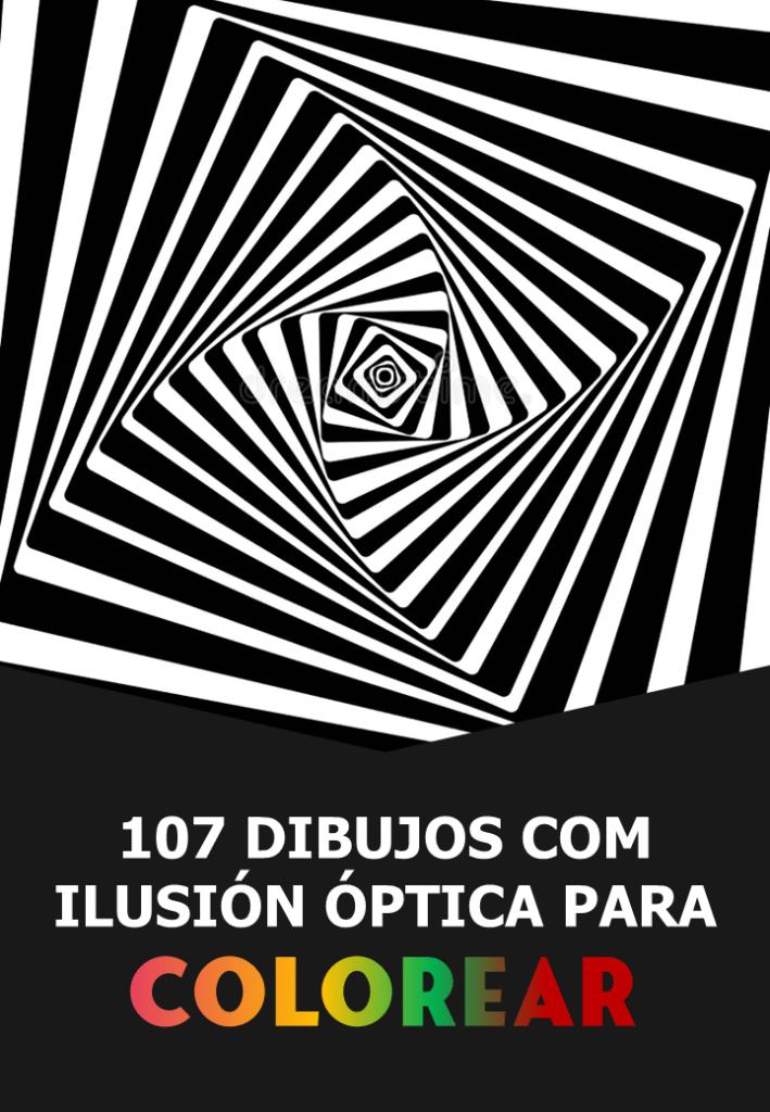 [DESCUENTO] 107 Imágenes con Ilusión Óptica para Colorear [DESCUENTO]