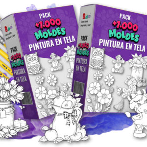 SUPER PACK +1.000 MOLDES PINTURA EN TELA